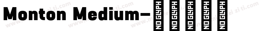 Monton Medium字体转换